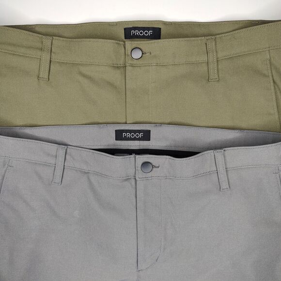 Proof Shorts Mens 36 Huckberry Nomad Chino Hiking Outdoor 10" Inseam Lof of 2 - Picture 1 of 8